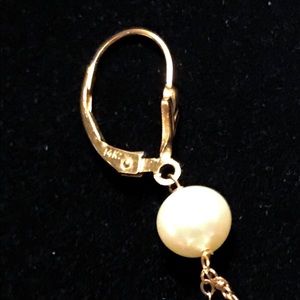 unknown Jewelry - Freshwater Pearl 14k gold Earrings unknown Jewelry - Freshwater Pearl 14k gold Earrings